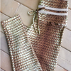Knitting Rope Patchwork Leggings