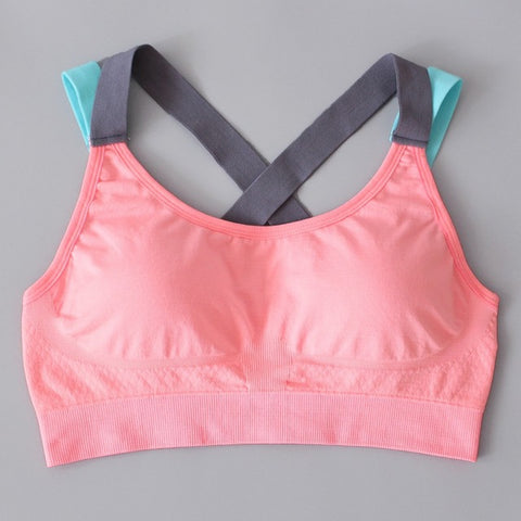 Stitching Yoga Top Sports Bra