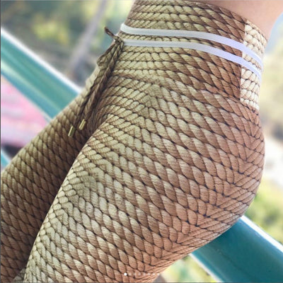 Knitting Rope Patchwork Leggings